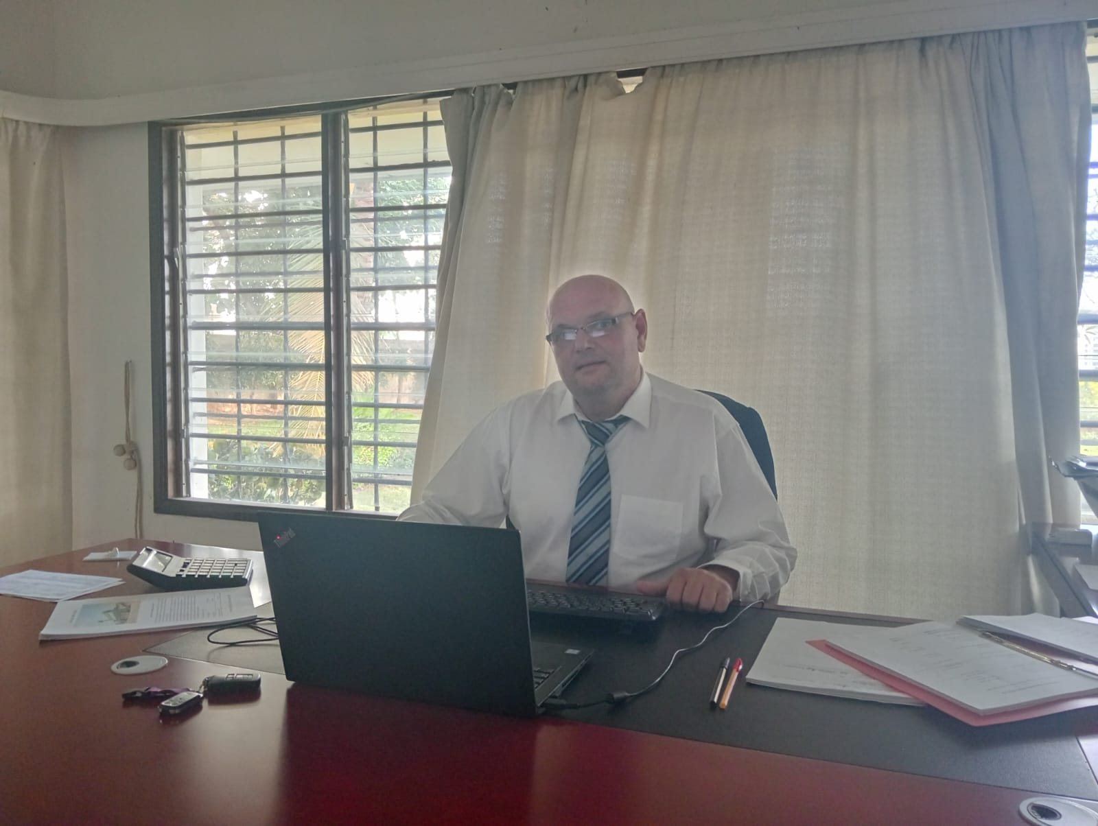 Stefan Maier Gleixner at work in his office